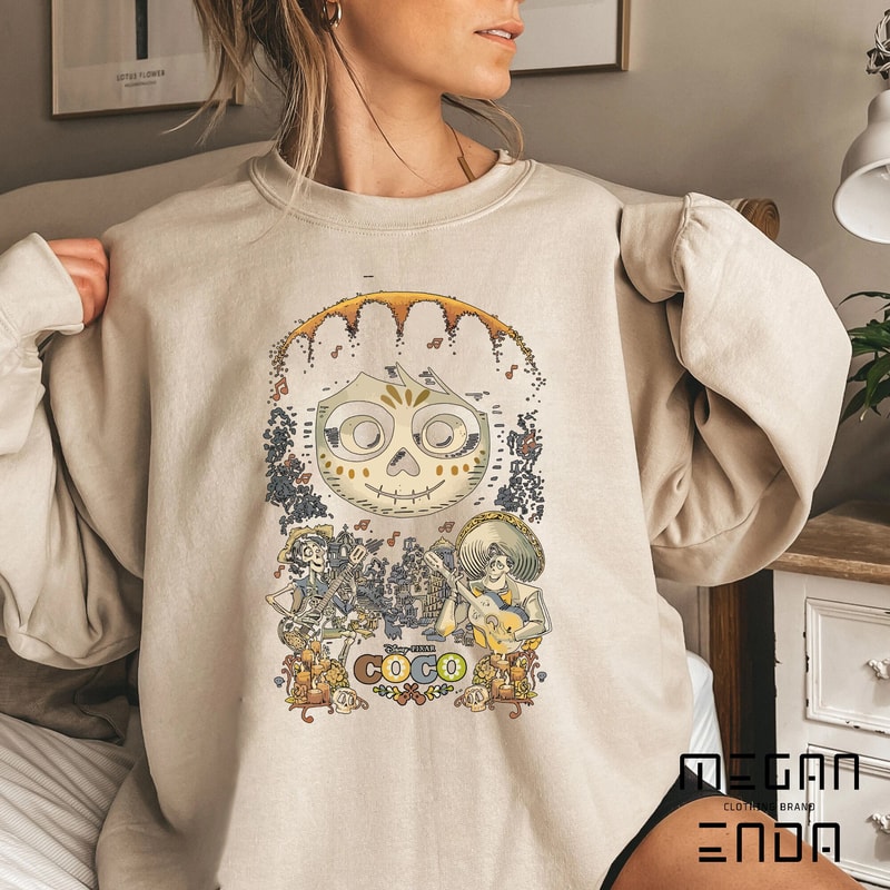 Halloween Sweatshirt, Halloween Shirt, Disney Pixar Coco Miguel & Musical Scene Graphic T-Shirt, Magic Kingdom, Disneyland Family Trip - 2.jpg