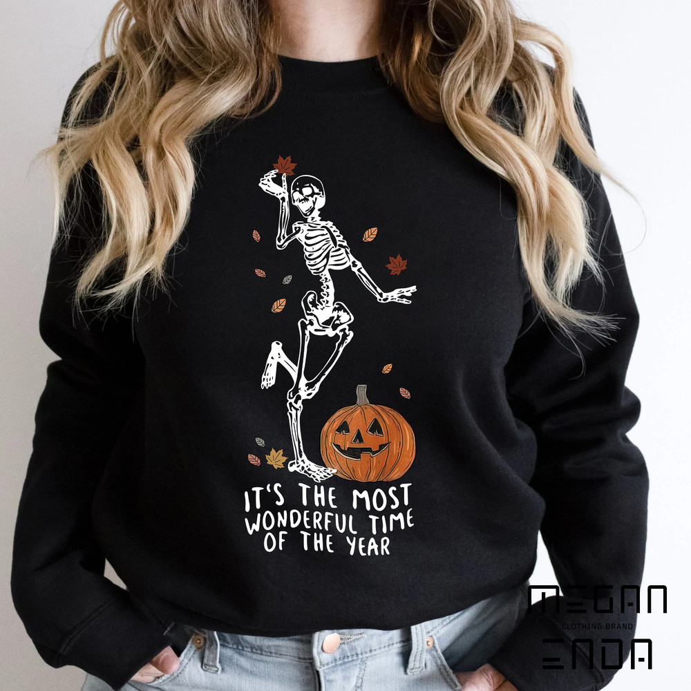 Halloween Sweatshirt, Halloween Shirt, Witch TShirt, Gift For Halloween, Iprintasty halloween, Skeleton Fall Halloween - 2.jpg