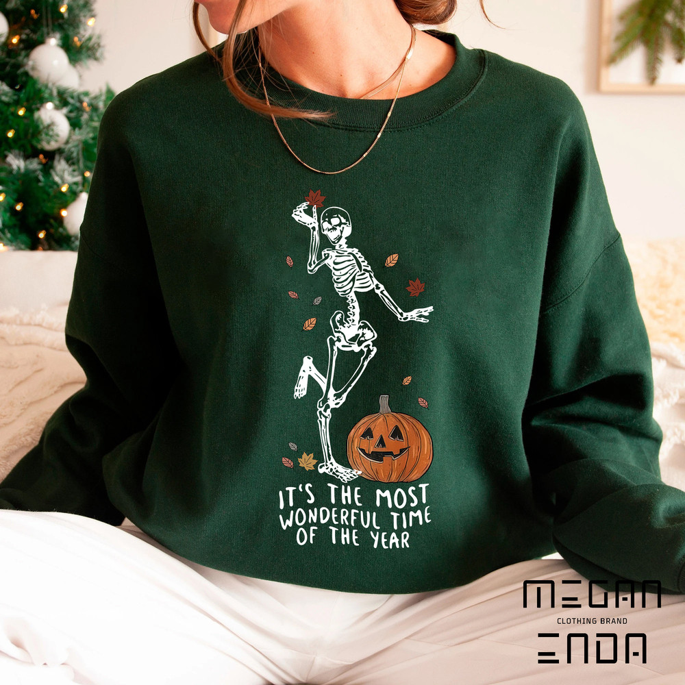 Halloween Sweatshirt, Halloween Shirt, Witch TShirt, Gift For Halloween, Iprintasty halloween, Skeleton Fall Halloween - 3.jpg