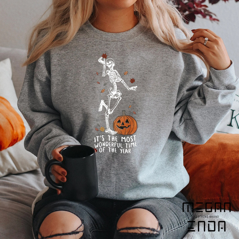 Halloween Sweatshirt, Halloween Shirt, Witch TShirt, Gift For Halloween, Iprintasty halloween, Skeleton Fall Halloween - 4.jpg