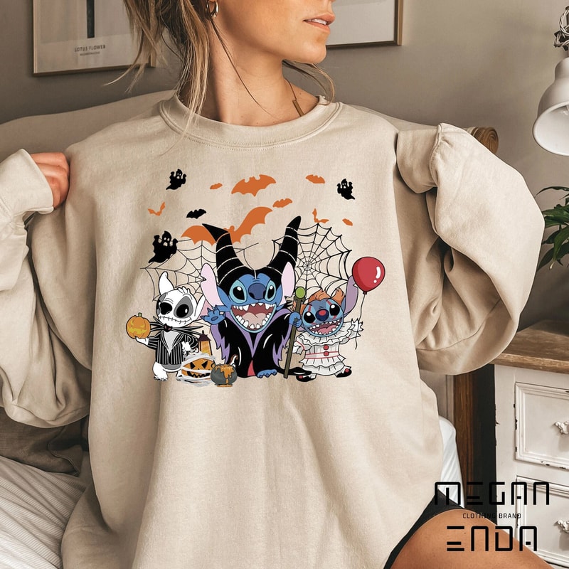 Halloween Sweatshirt, Mouse and Friends Halloween Sublimation Design, Trick or Treat Sweatshirt, Spooky Vibes Sweatshirt - 1.jpg