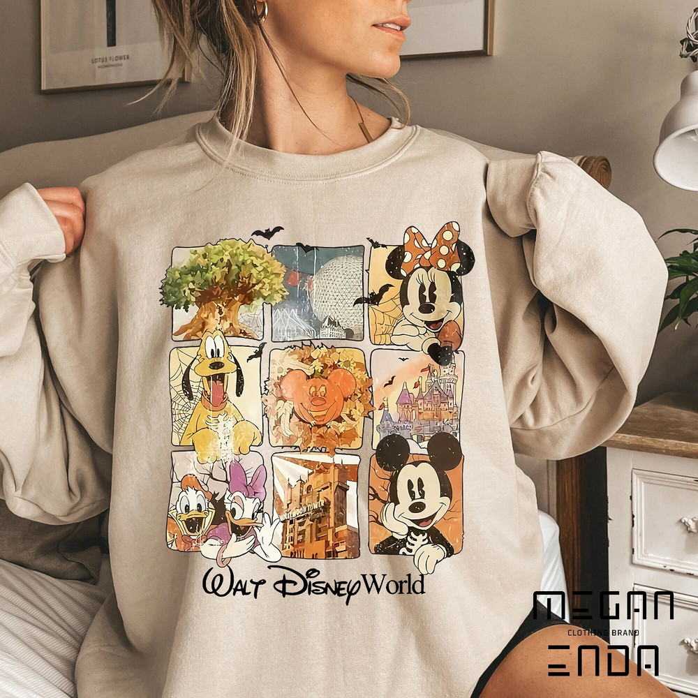 Halloween Sweatshirt, Vintage Walt Disney World Halloween Shirts, Disney Halloween Sweatshirt, Mickey and Friends Halloween Shirt - 1.jpg