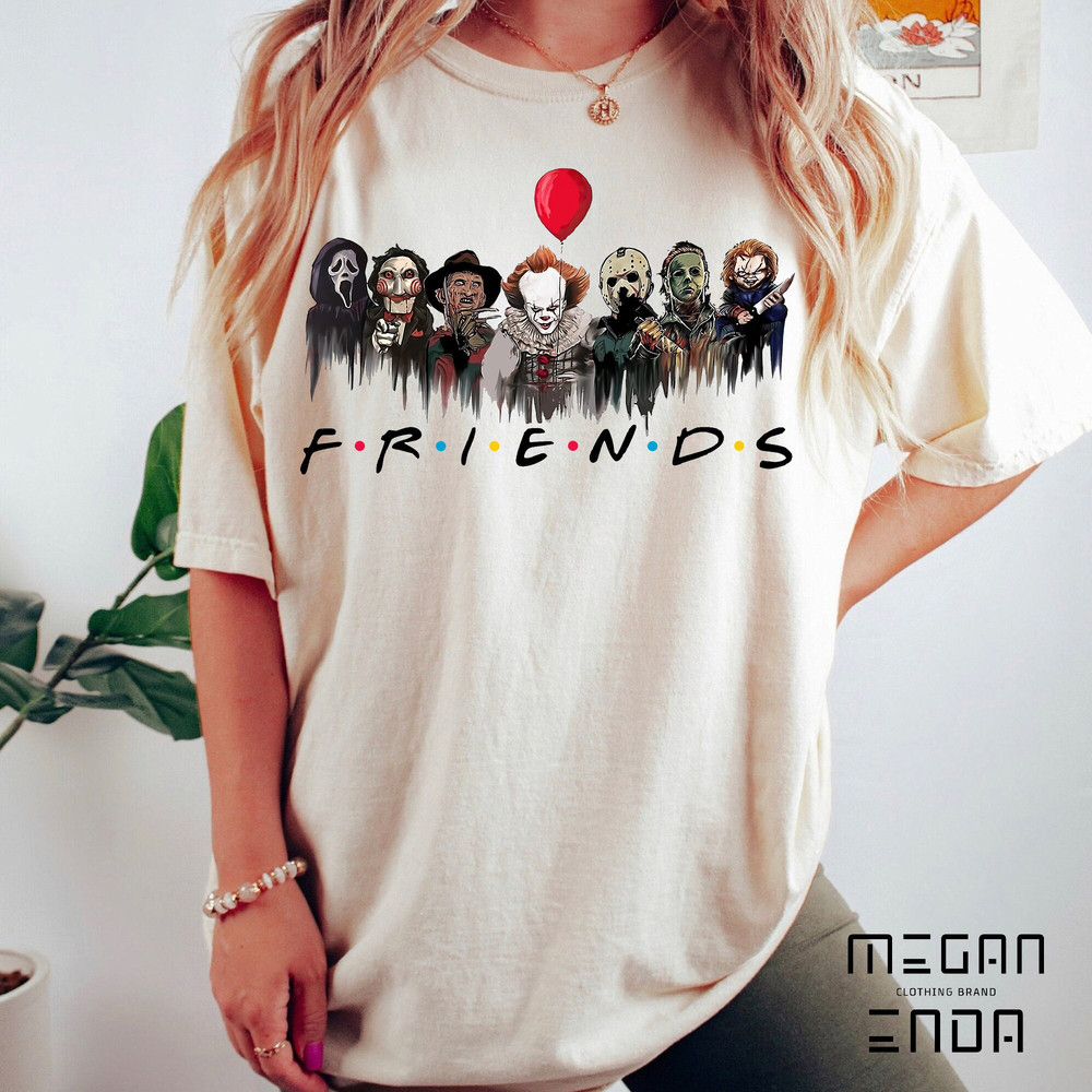 Horror Characters Friends Shirt, Halloween Horror Characters Shirt, Friends Halloween Shirt, Horror Movie Characters Shirt, Halloween Shirt - 1.jpg