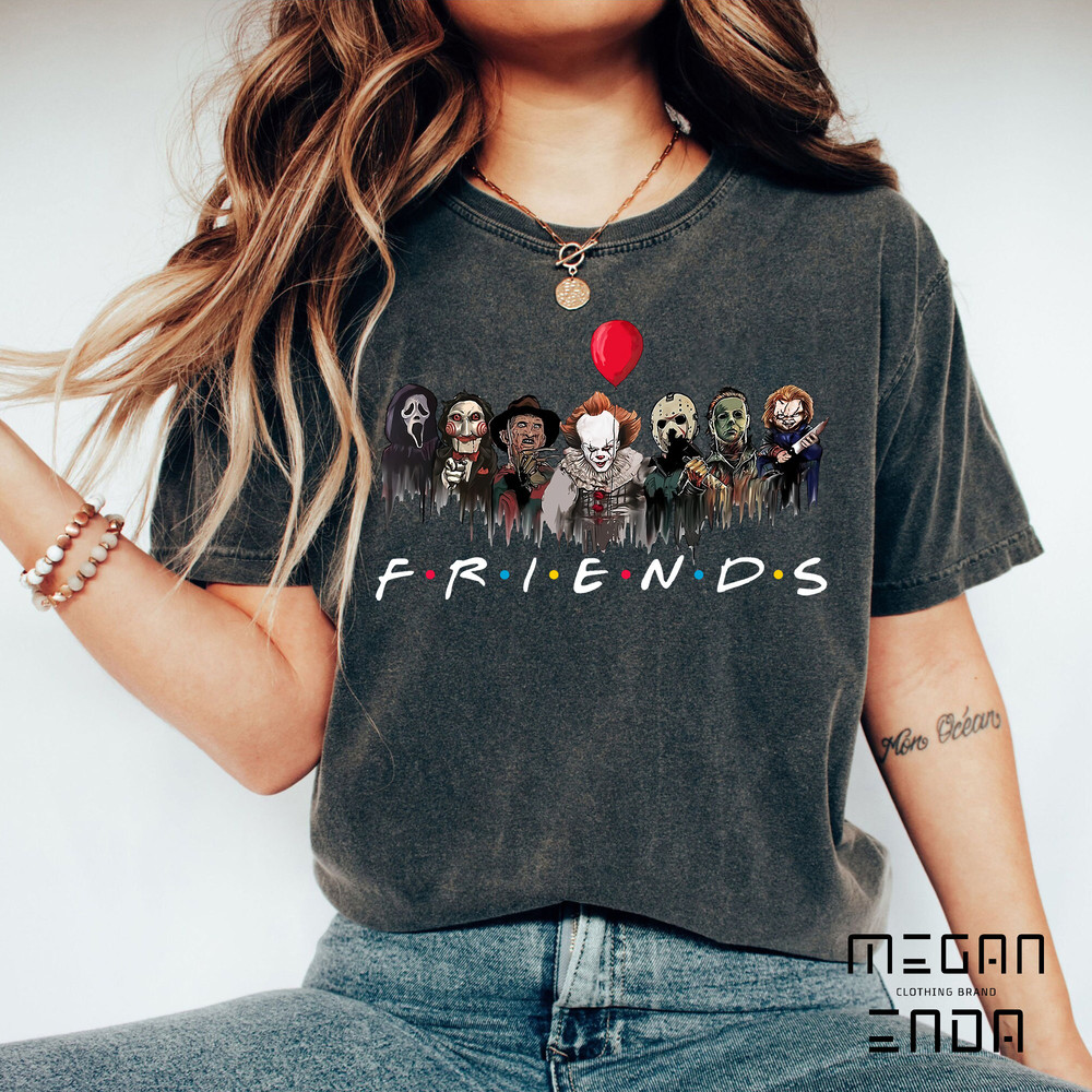 Horror Characters Friends Shirt, Halloween Horror Characters Shirt, Friends Halloween Shirt, Horror Movie Characters Shirt, Halloween Shirt - 2.jpg