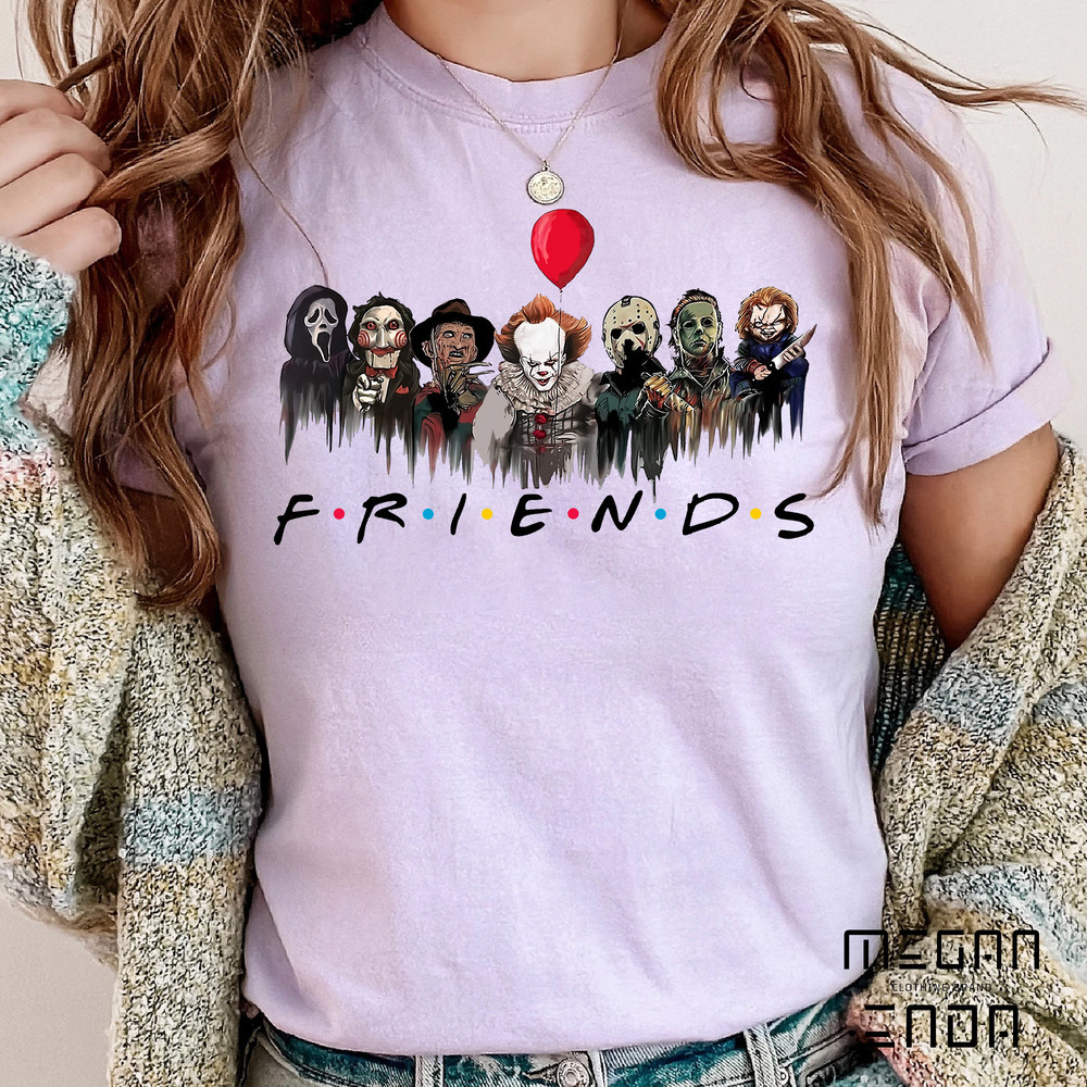 Horror Characters Friends Shirt, Halloween Horror Characters Shirt, Friends Halloween Shirt, Horror Movie Characters Shirt, Halloween Shirt - 4.jpg