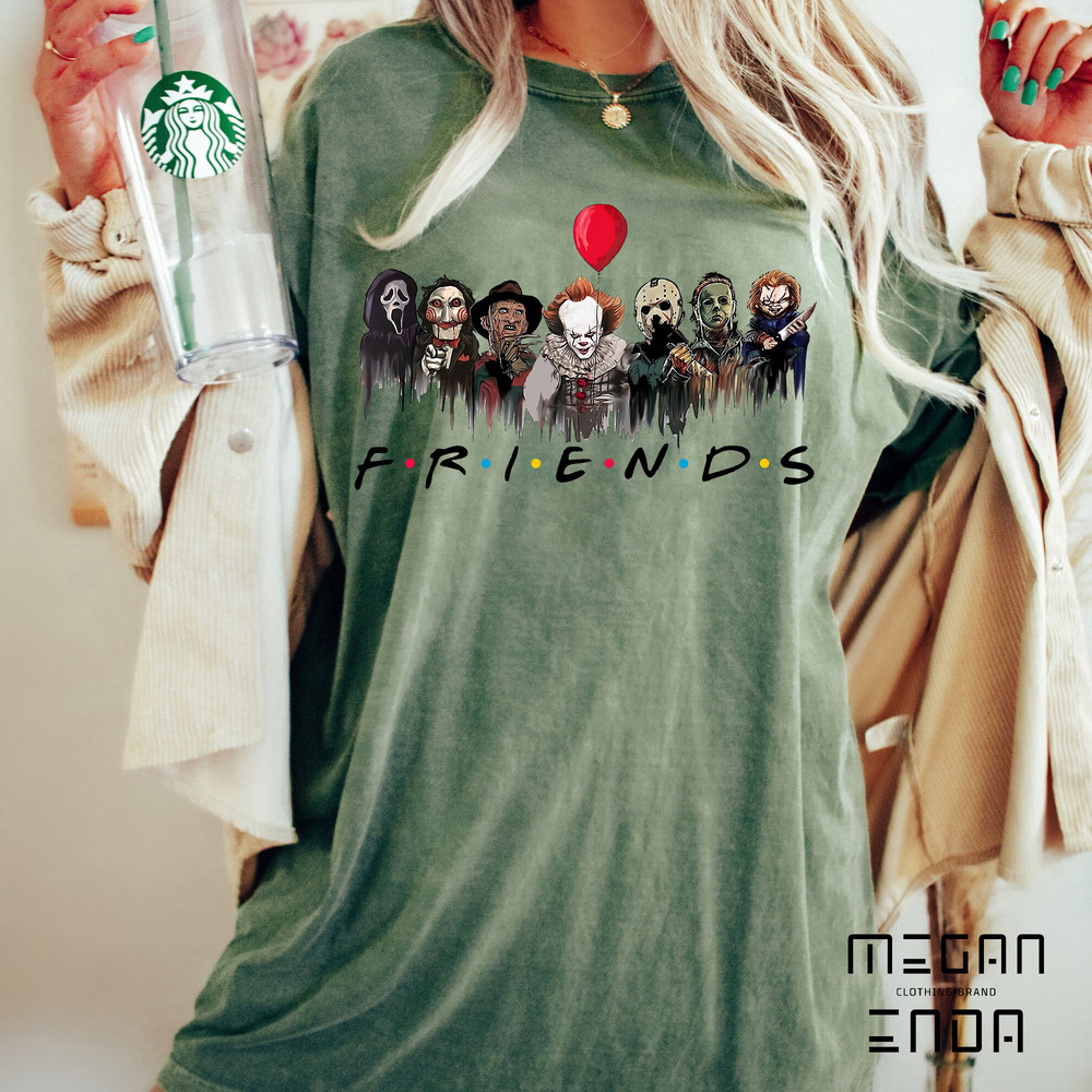 Horror Characters Friends Shirt, Halloween Horror Characters Shirt, Friends Halloween Shirt, Horror Movie Characters Shirt, Halloween Shirt - 5.jpg