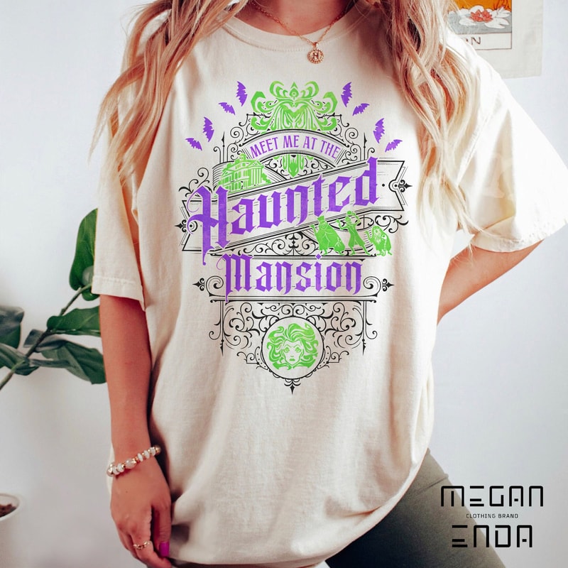 Meet Me At The Haunted Mansion Halloween Shirt, Magic Kingdom Adventure, Disney Madame Leota Ghost Halloween TShirt, Disney Witch Shirt - 2.jpg