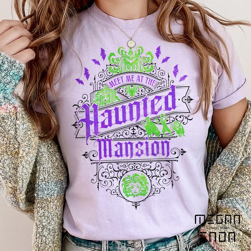 Meet Me At The Haunted Mansion Halloween Shirt, Magic Kingdom Adventure, Disney Madame Leota Ghost Halloween TShirt, Disney Witch Shirt - 3.jpg
