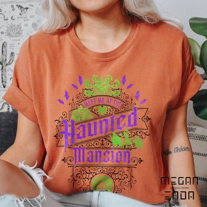 Meet Me At The Haunted Mansion Halloween Shirt, Magic Kingdom Adventure, Disney Madame Leota Ghost Halloween TShirt, Disney Witch Shirt - 4.jpg