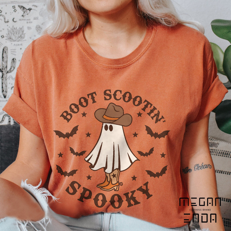Mickey Ghost Spooky Season Comfort Colors Shirt, Mickey Boo Halloween Shirt, Pumpkin Mickey, Disney Spooky Shirt, Disney Halloween Shirt - 4.jpg