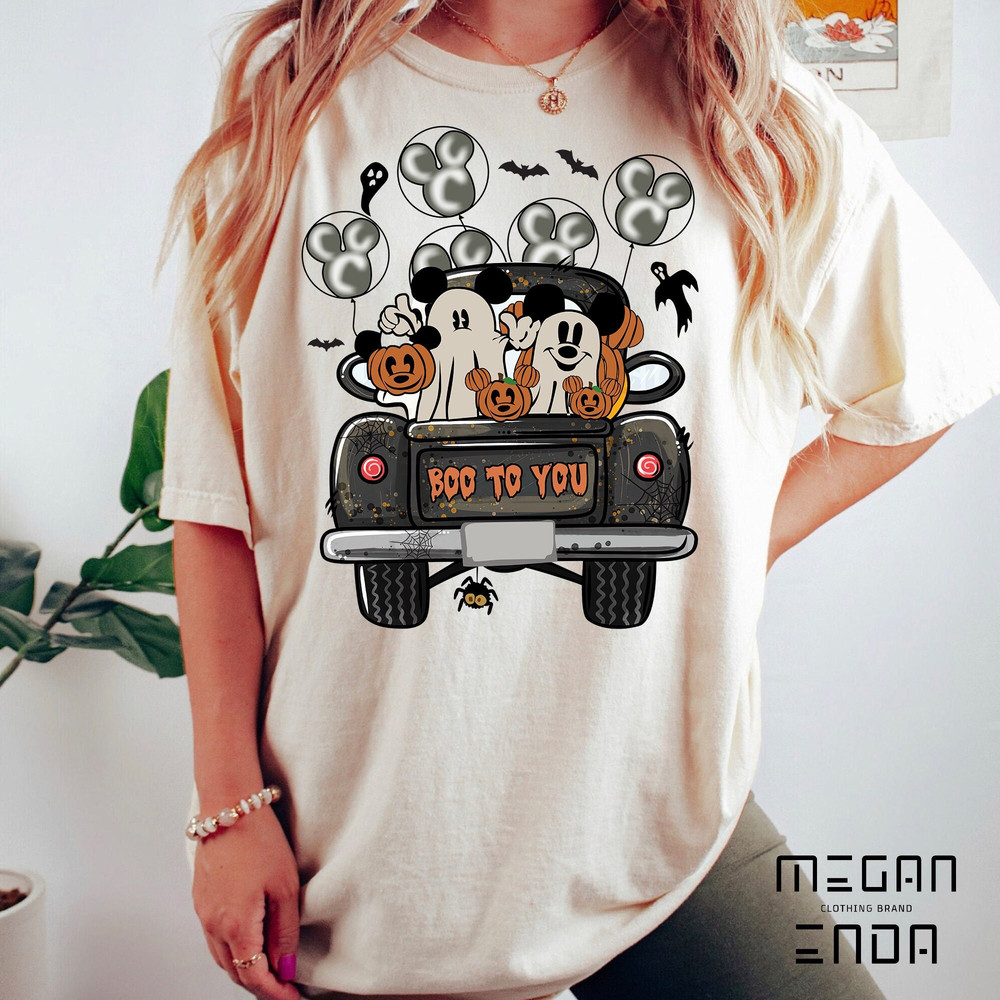 Mickey Minnie Halloween Comfort Colors Shirt, Boo To You Shirt, Mickey Balloon Halloween Shirt, Spooky Season Shirt, Disney Halloween Shirt - 1.jpg