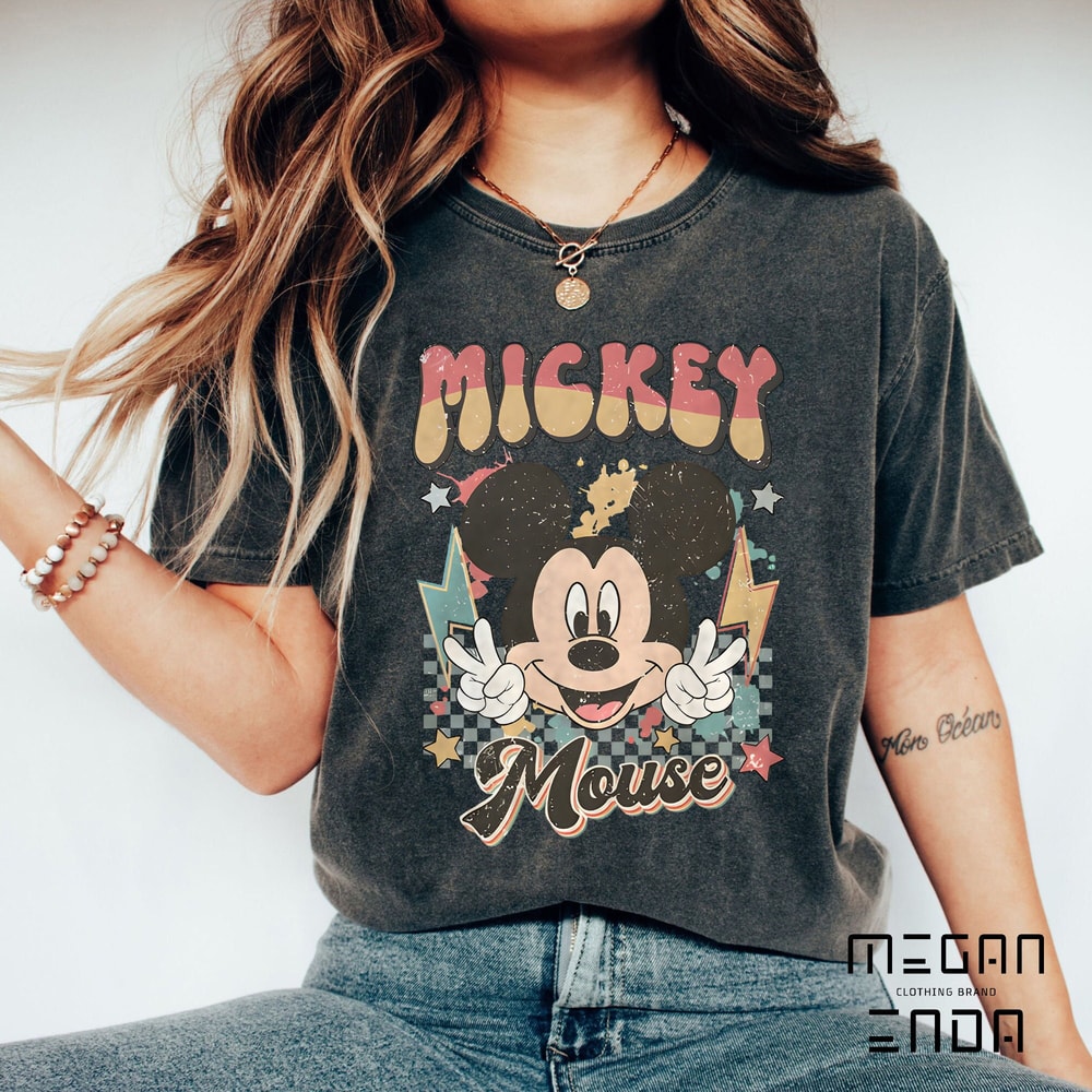 Retro Disney Mickey Shirt, Vintage Mickey Mouse Shirt, Mickey Minnie Shirt, Disneyworld Shirt, Disneyland Shirt, Disney Family Trip Shirts - 1.jpg