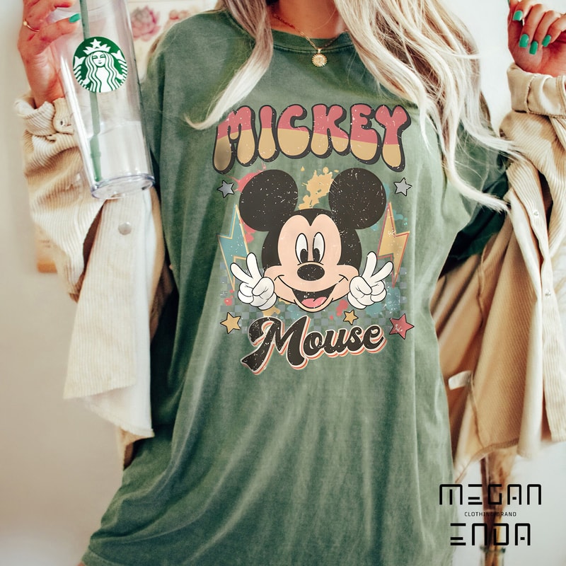 Retro Disney Mickey Shirt, Vintage Mickey Mouse Shirt, Mickey Minnie Shirt, Disneyworld Shirt, Disneyland Shirt, Disney Family Trip Shirts - 2.jpg