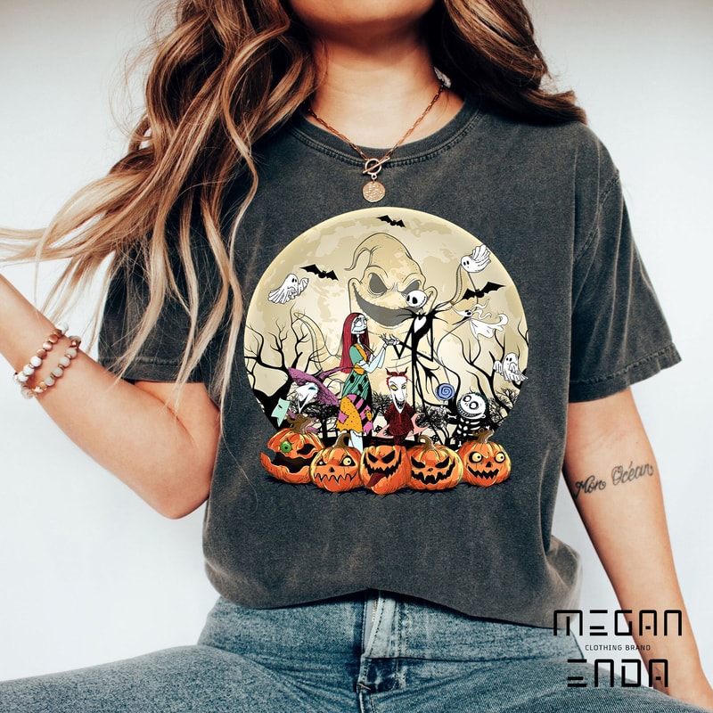 Retro The Nightmare Before Christmas Halloween Shirt, Lock Shock Barrel Halloween Shirt, Halloween Matching Tee, Disney Halloween Shirt - 1.jpg