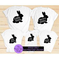 Bunny Family. Family Easter. Digital Download. Svg.