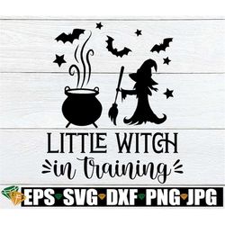 little witch in training, cute kids halloween, cute girls halloween, girls halloween, little witch, witch in training, c