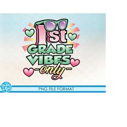 1st grade png, 1st grade sublimation, 1st grade girls back to school png first grade sublimation, first grade png, downl