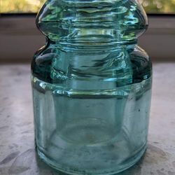 Old Glass Turquoise Insulator from Poland