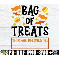 bag of treats, halloween trick or treat bag svg, halloween trick or treating bag svg, candy collecting bag, halloween sv