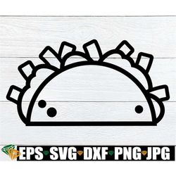 taco, taco outline stencil, taco template, taco stencil, taco clipart, cinco de mayo svg, cinco de mayo clipart, digital