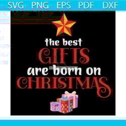 the best gifts are born on christmas svg, christmas svg, star svg, christmas tangle svg