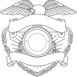 blank badge outline template black white vector svg eps dxf jpg png file 2