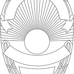 blank badge outline template black white vector svg eps dxf jpg png file 3