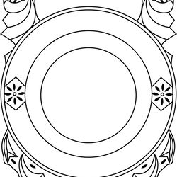 blank badge outline template black white vector svg eps dxf jpg png file 5
