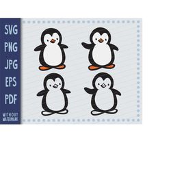 Penguin svg | penguin png | cute penguin svg | baby penguin | cartoon penguin | penguin cut file | penguins svg | pengui
