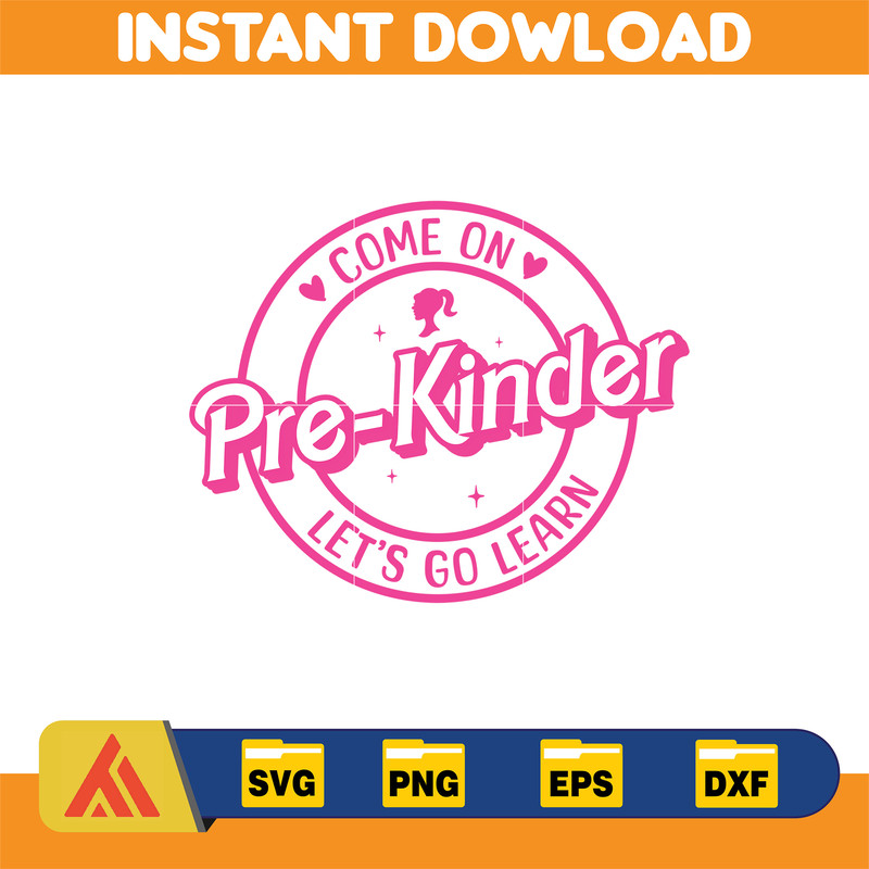 Barbi Teacher Svg,Back To School Svg, Kindergarten Svg, First Day Of School Svg, Barb Doll Barb Girl Svg Back To School (3).jpg