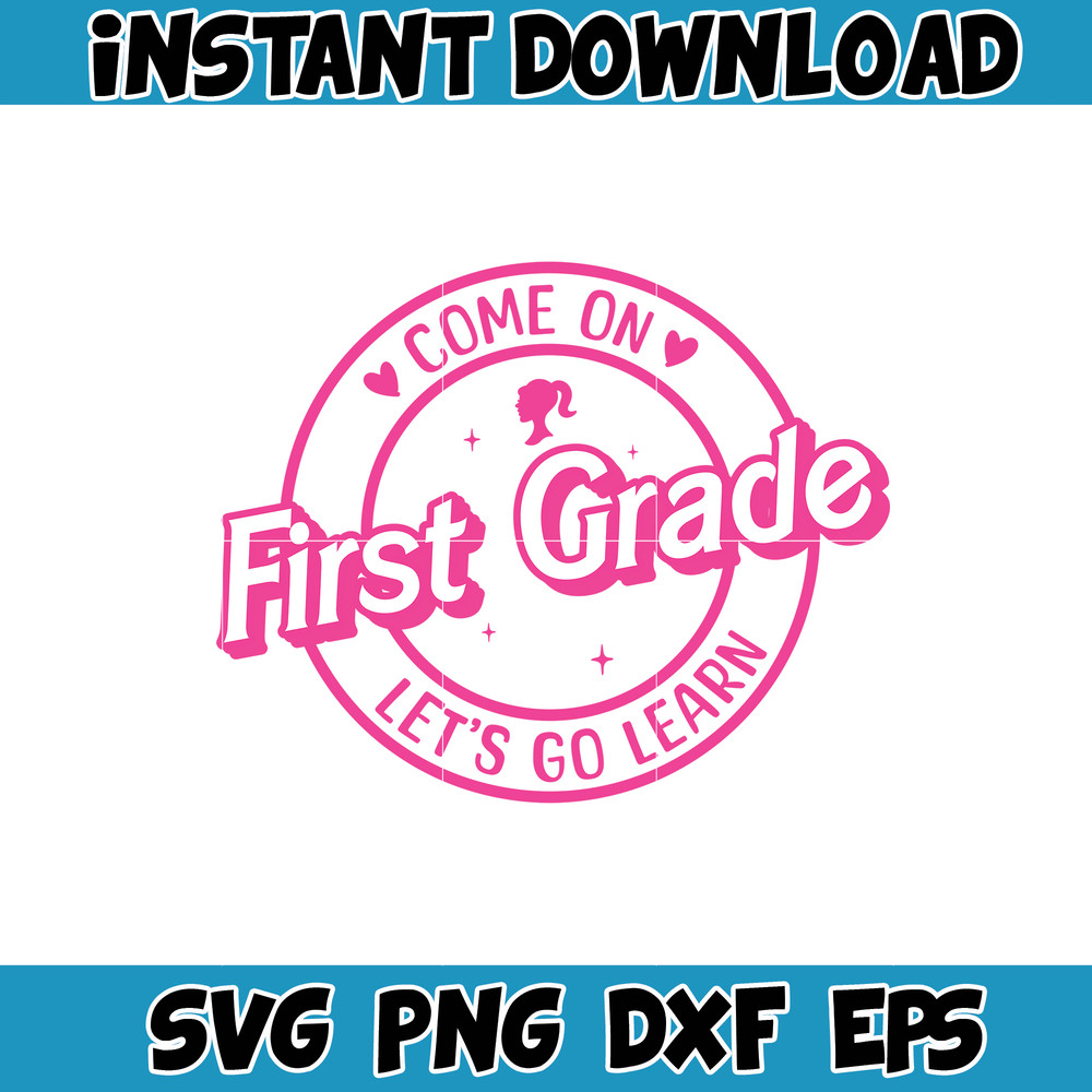 Barbi Teacher Svg,Back To School Svg, Kindergarten Svg, First Day Of School Svg, Barb Doll Barb Girl Svg Back To School (4).jpg