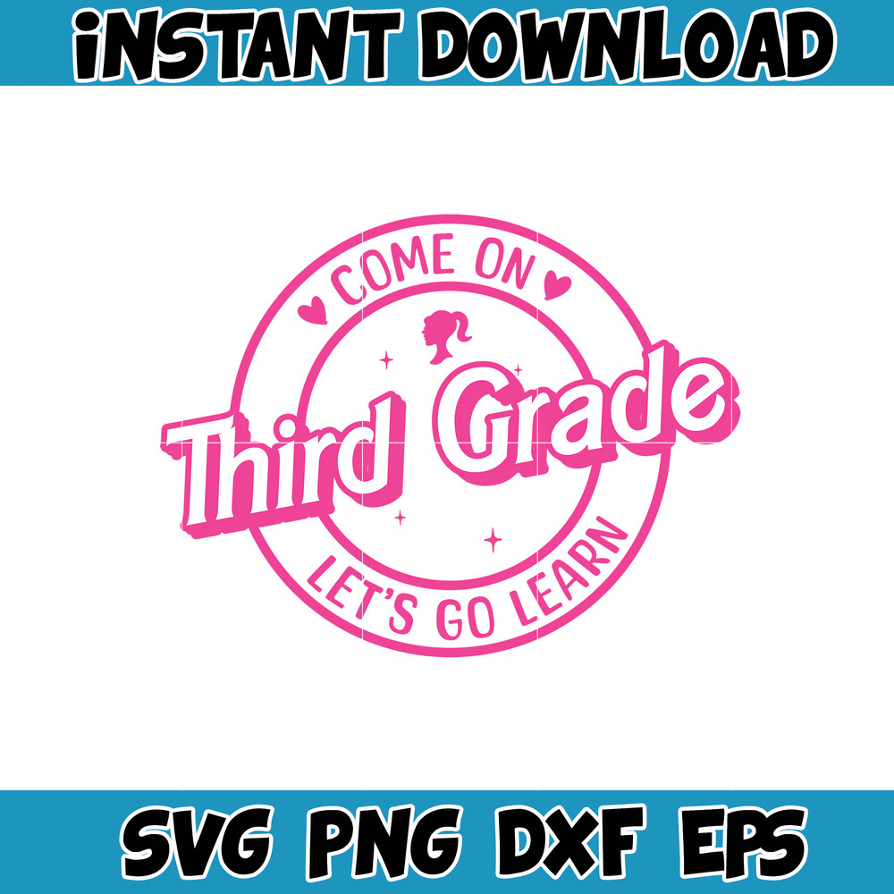 Barbi Teacher Svg,Back To School Svg, Kindergarten Svg, First Day Of School Svg, Barb Doll Barb Girl Svg Back To School (6).jpg