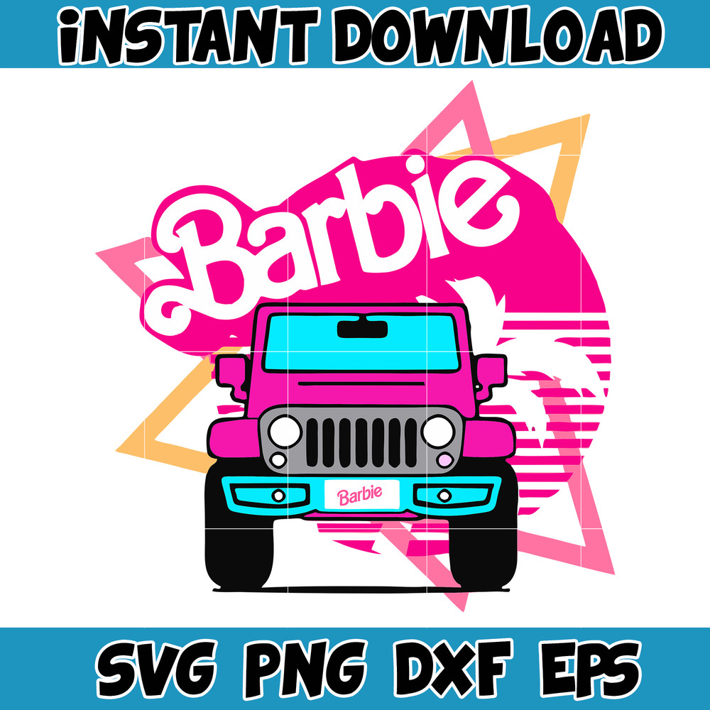 BarBie Doll Barbi Icons and Svg, Come On Let's Go Party Svg, Letters Cricut Files Digital Download SVG (16).jpg
