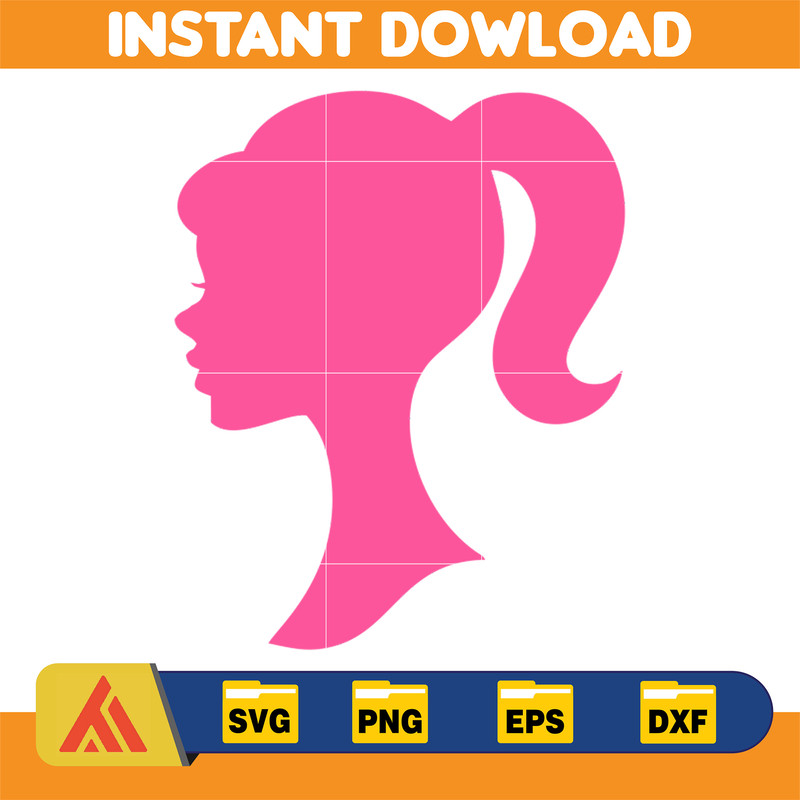 BarBie Doll Barbi Icons and Svg, Come On Let's Go Party Svg, Letters Cricut Files Digital Download SVG (2).jpg