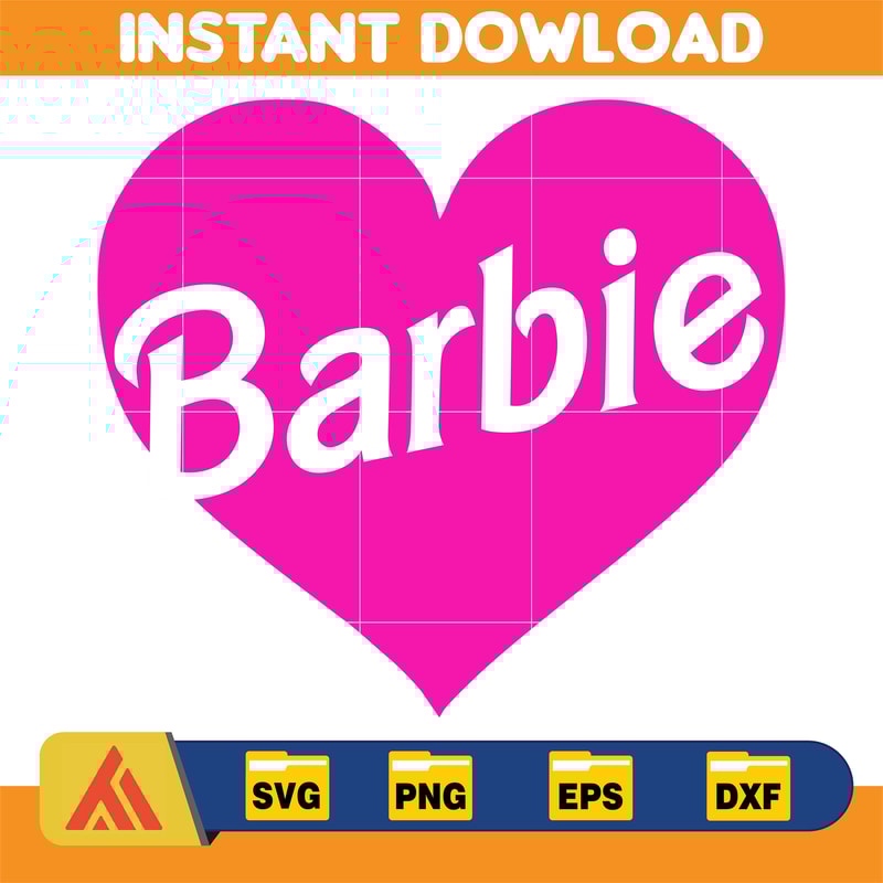 BarBie Doll Barbi Icons and Svg, Come On Let's Go Party Svg, Letters Cricut Files Digital Download SVG (23).jpg
