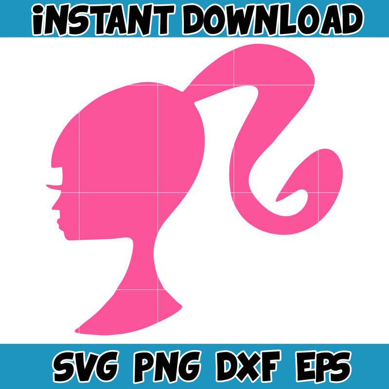 BarBie Doll Barbi Icons and Svg, Come On Let's Go Party Svg, Letters Cricut Files Digital Download SVG (30).jpg