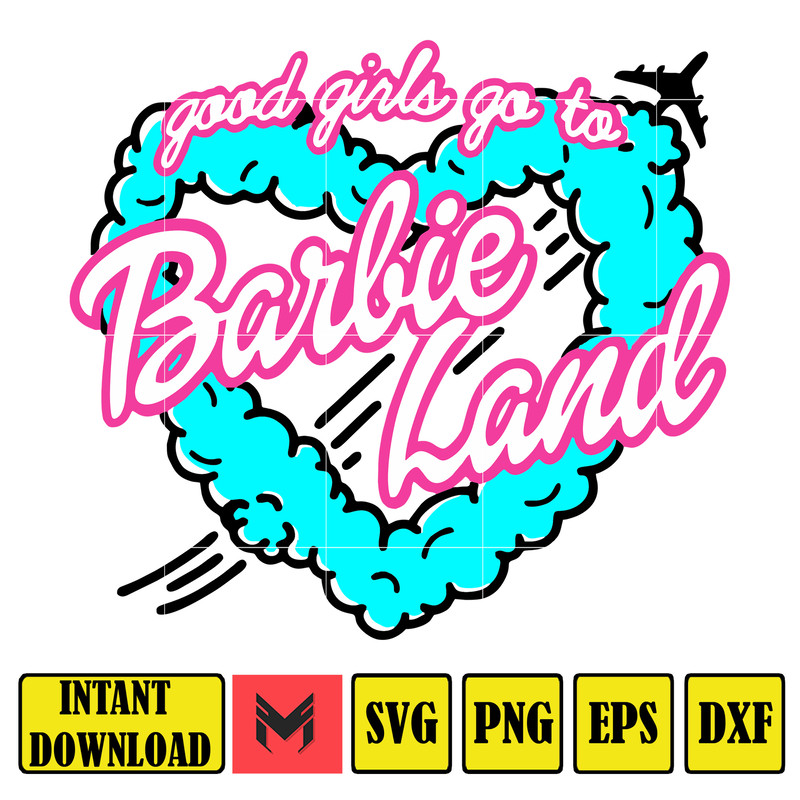 BarBie Doll Barbi Icons and Svg, Come On Let's Go Party Svg, Letters Cricut Files Digital Download SVG (33).jpg