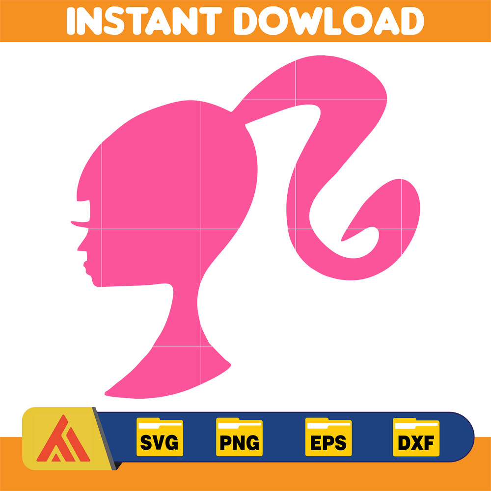 BarBie Doll Barbi Icons and Svg, Come On Let's Go Party Svg, Letters Cricut Files Digital Download SVG (30).jpg