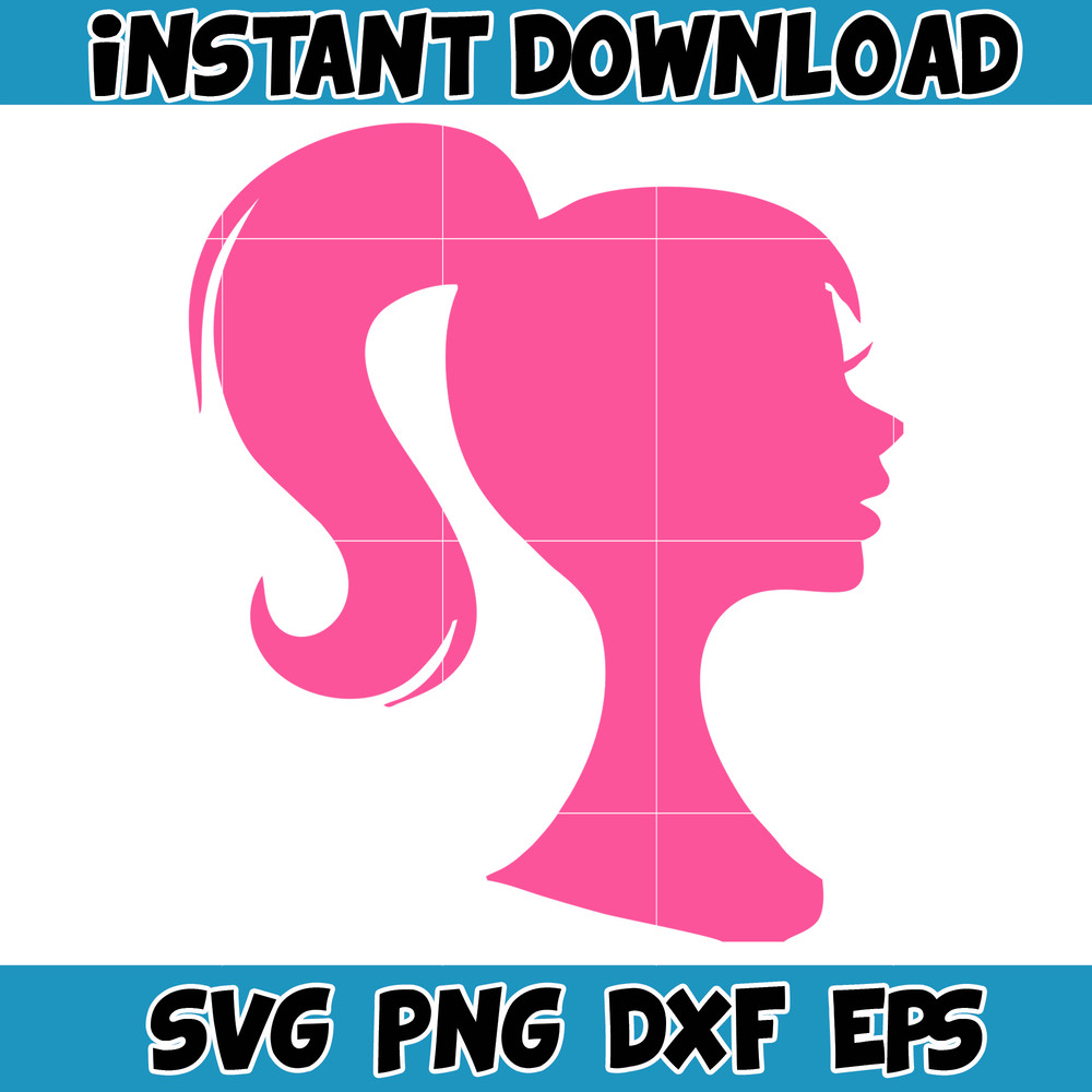 BarBie Doll Barbi Icons and Svg, Come On Let's Go Party Svg, Letters Cricut Files Digital Download SVG (31).jpg