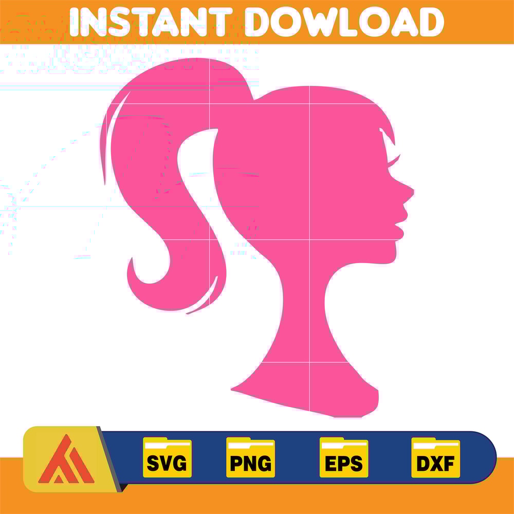 BarBie Doll Barbi Icons and Svg, Come On Let's Go Party Svg, Letters Cricut Files Digital Download SVG (31).jpg