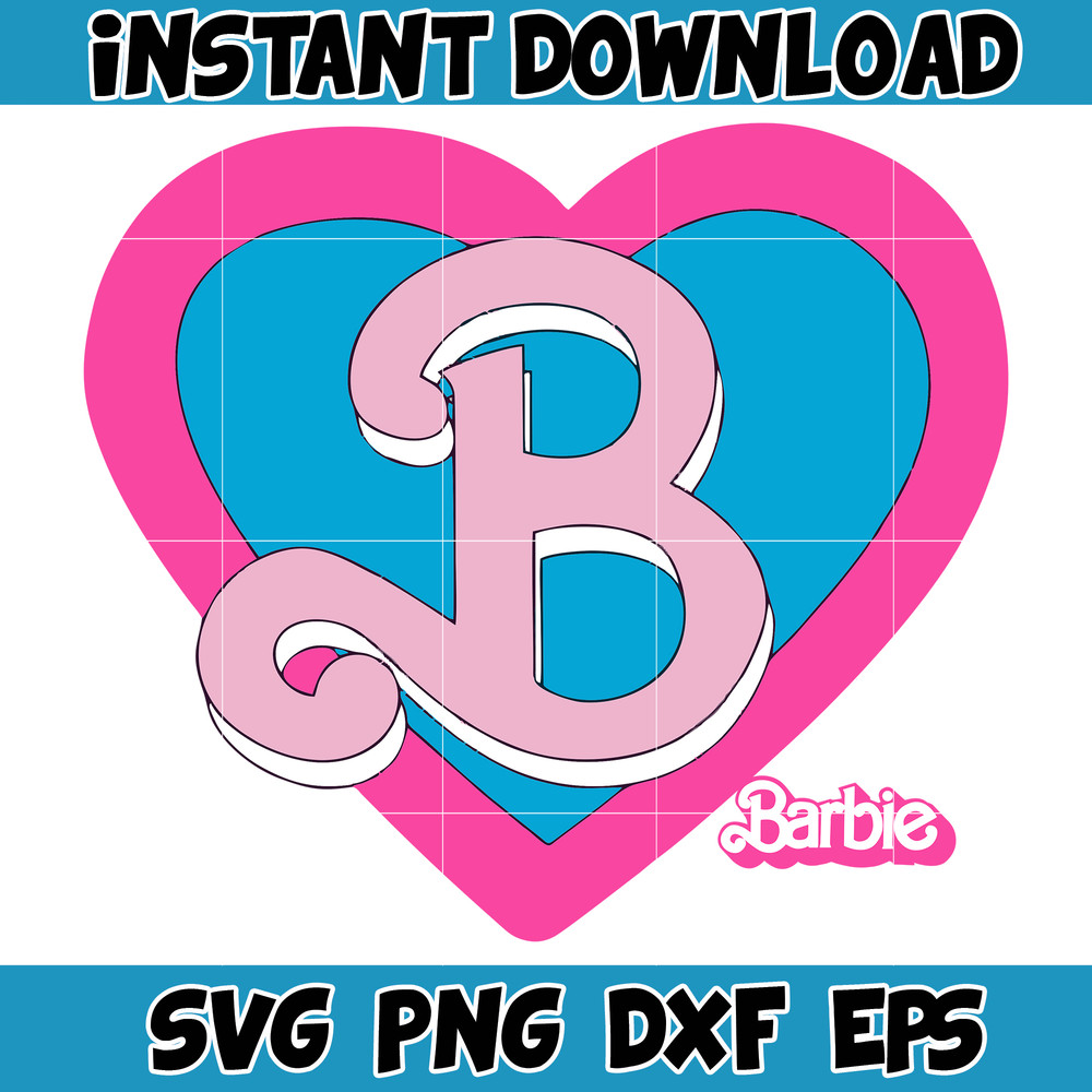 BarBie Doll Barbi Icons and Svg, Come On Let's Go Party Svg, Letters Cricut Files Digital Download SVG (34).jpg