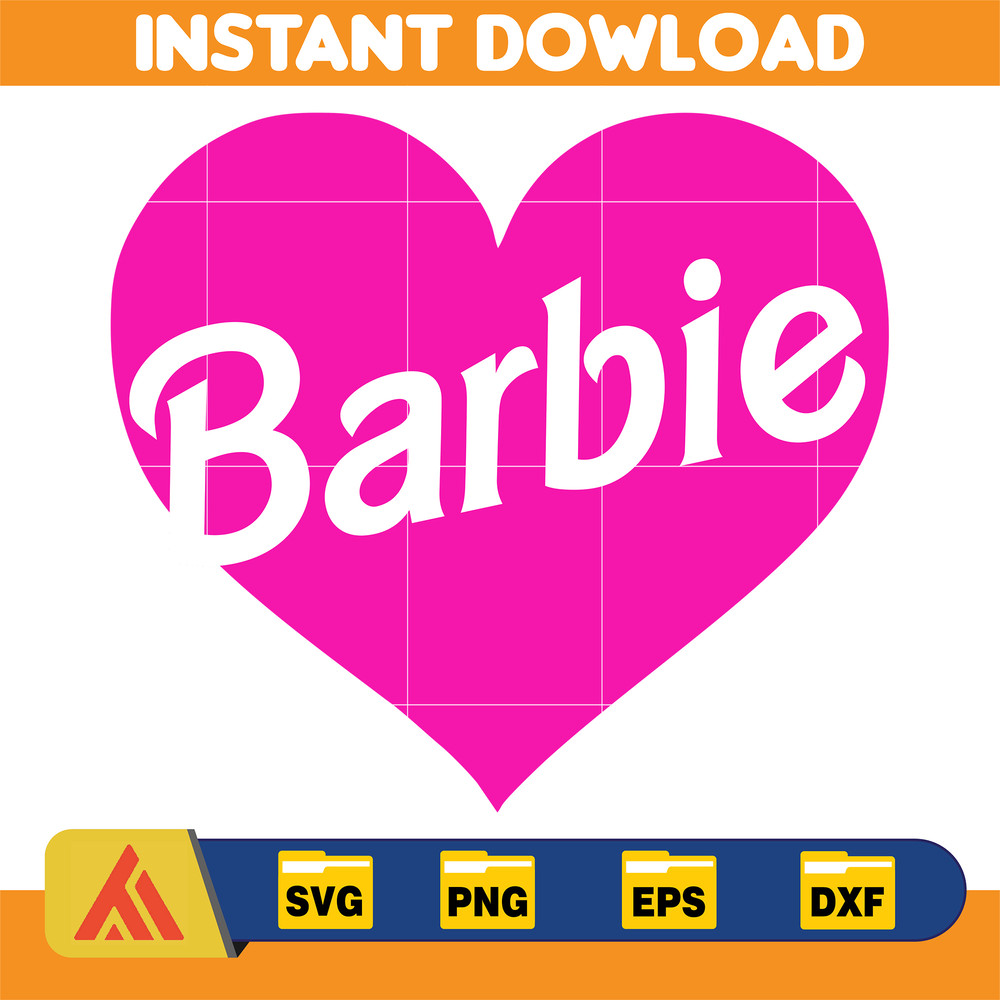 BarBie Doll Barbi Icons and Svg, Come On Let's Go Party Svg, Letters Cricut Files Digital Download SVG (43).jpg