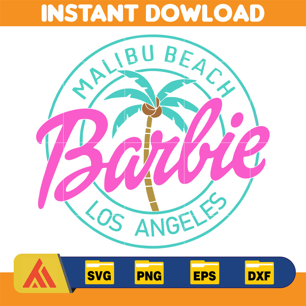 BarBie Doll Barbi Icons and Svg, Come On Let's Go Party Svg, Letters Cricut Files Digital Download SVG (45).jpg