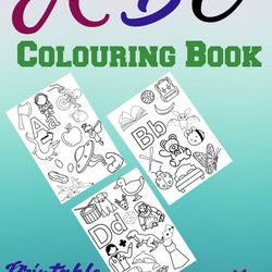 Abc 26 printable colouring pages