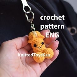 penis hanging car accessory crochet pattern, dick key fob pattern gift ideas for bestie