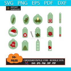 14 files christmas gift tags bundle svg, christmas svg, christmas gift tags bundle svg