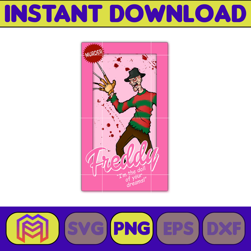 Horror Dolls Png Set, Horror Characters Png, Horror Characters, Pink doll PNG, Horror Characters Sublimation, Horror Png (1).jpg