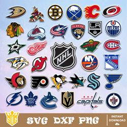 NHL Team Logo Svg, National Hockey League Svg, NHL Svg, NHL Team Svg, Hockey Svg, Sport Svg, Cricut, Cut Files, Clipart