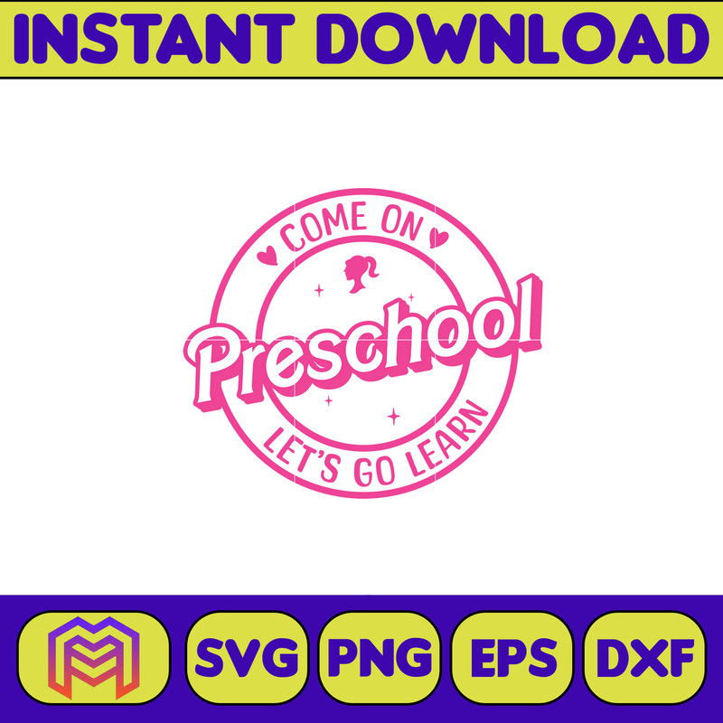 Barbi Teacher Svg,Back To School Svg, Kindergarten Svg, First Day Of School Svg, Barb Doll Barb Girl Svg Back To School (2).jpg