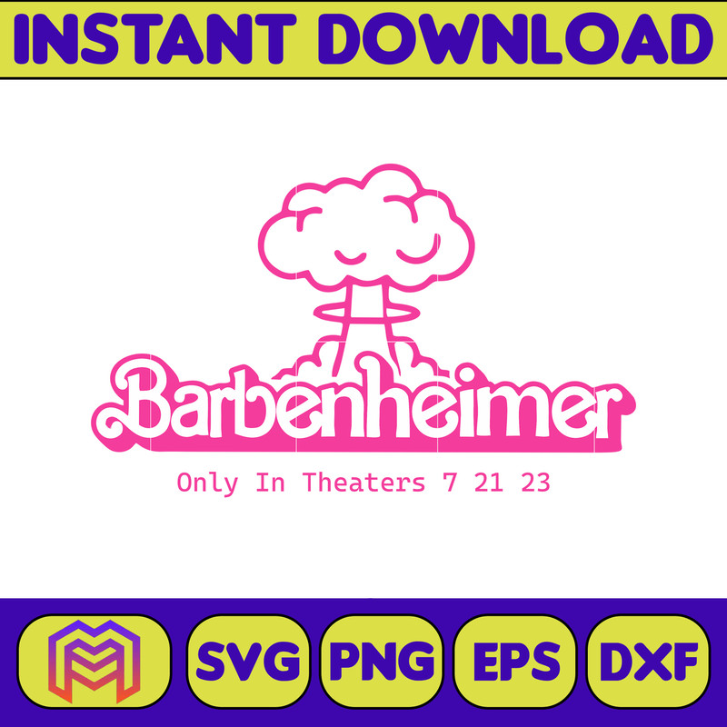 BarBie Doll Barbi Icons and Svg, Come On Let's Go Party Svg, Letters Cricut Files Digital Download SVG (1).jpg